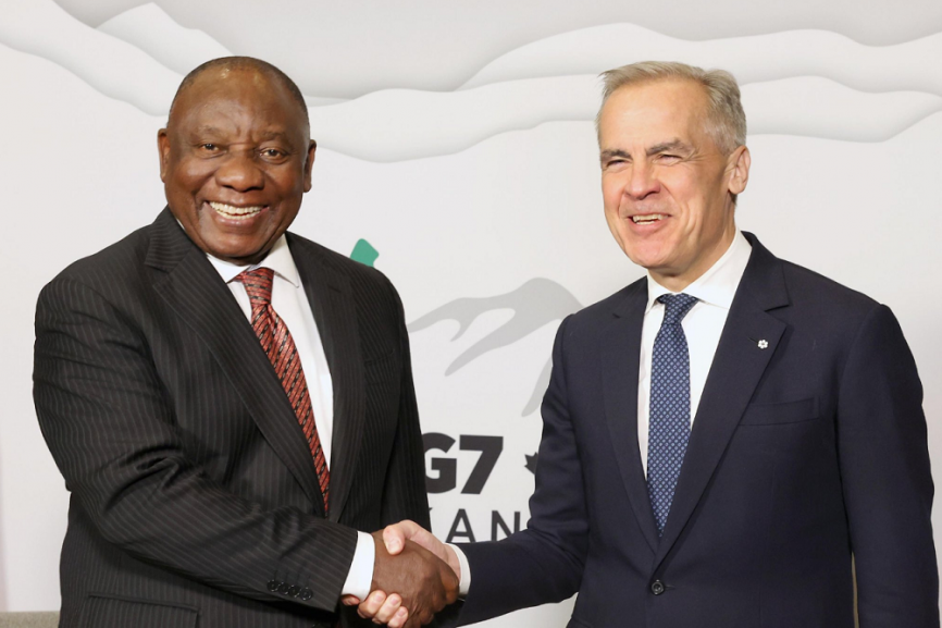 SA President receives warm welcome from Canadian PM ahead of G7 Summit

[READ]
tinyurl.com/3uac62tv