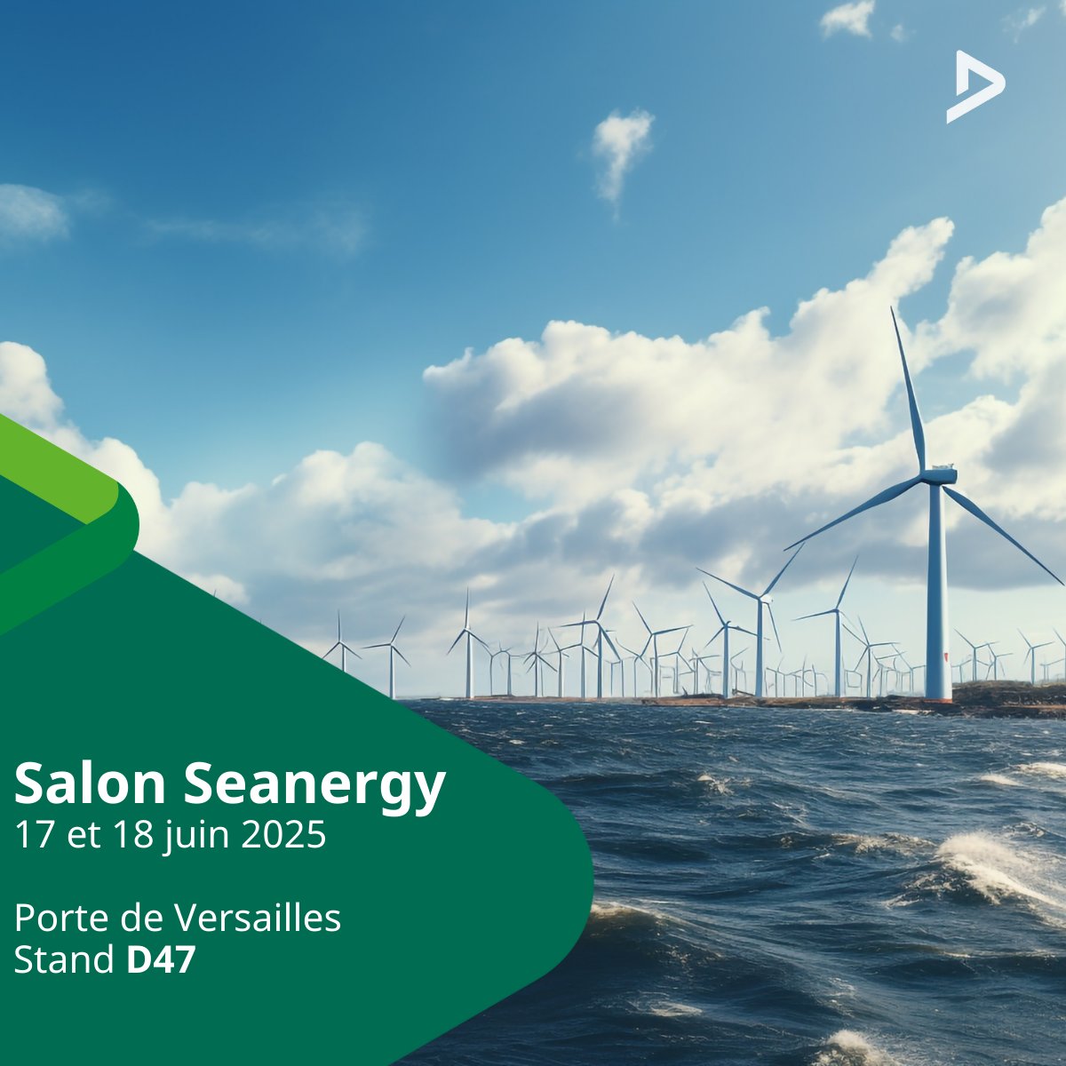 🔔 𝗦𝗔𝗩𝗘 𝗧𝗛𝗘 𝗗𝗔𝗧𝗘 | #SEANERGY 2025 – Le rendez-vous des énergies renouvelables en mer🌊
📅𝟭𝟳 𝗮𝘂 𝟭𝟴 𝗷𝘂𝗶𝗻 𝟮𝟬𝟮𝟱
📍Paris, Pte de Versailles – 𝗦𝘁𝗮𝗻𝗱 𝗗𝟰𝟳 – Hall 7.1
Inscription👉 lnkd.in/eAPuZ4jt