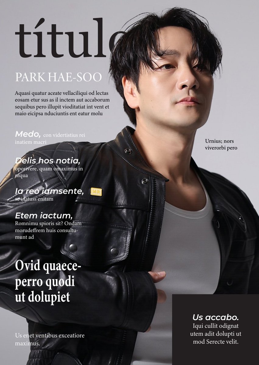 Huwah456's tweet image. the schoolwork in question: 2 fan magazine covers ⛹️ made in adobe InDesign 
#parkhaesoo #editorialdesign