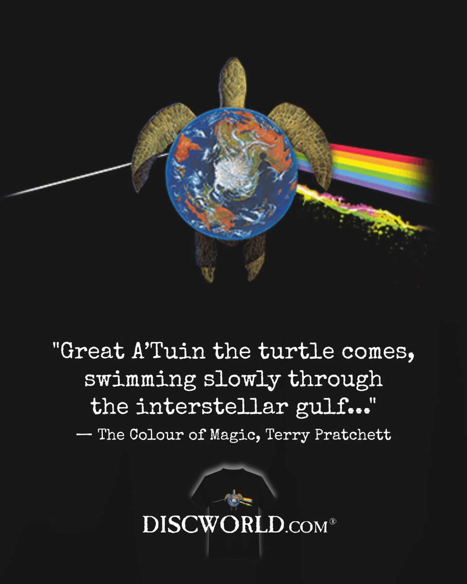 Discworld_com's tweet image. #WorldSeaTurtleDay 🐢
We are joining in on the celebration of these incredible creatures and their conservation today and always!
"People think that it is strange to have a #turtle ten thousand miles long and an #elephant more than two thousand miles tall, which just shows that…