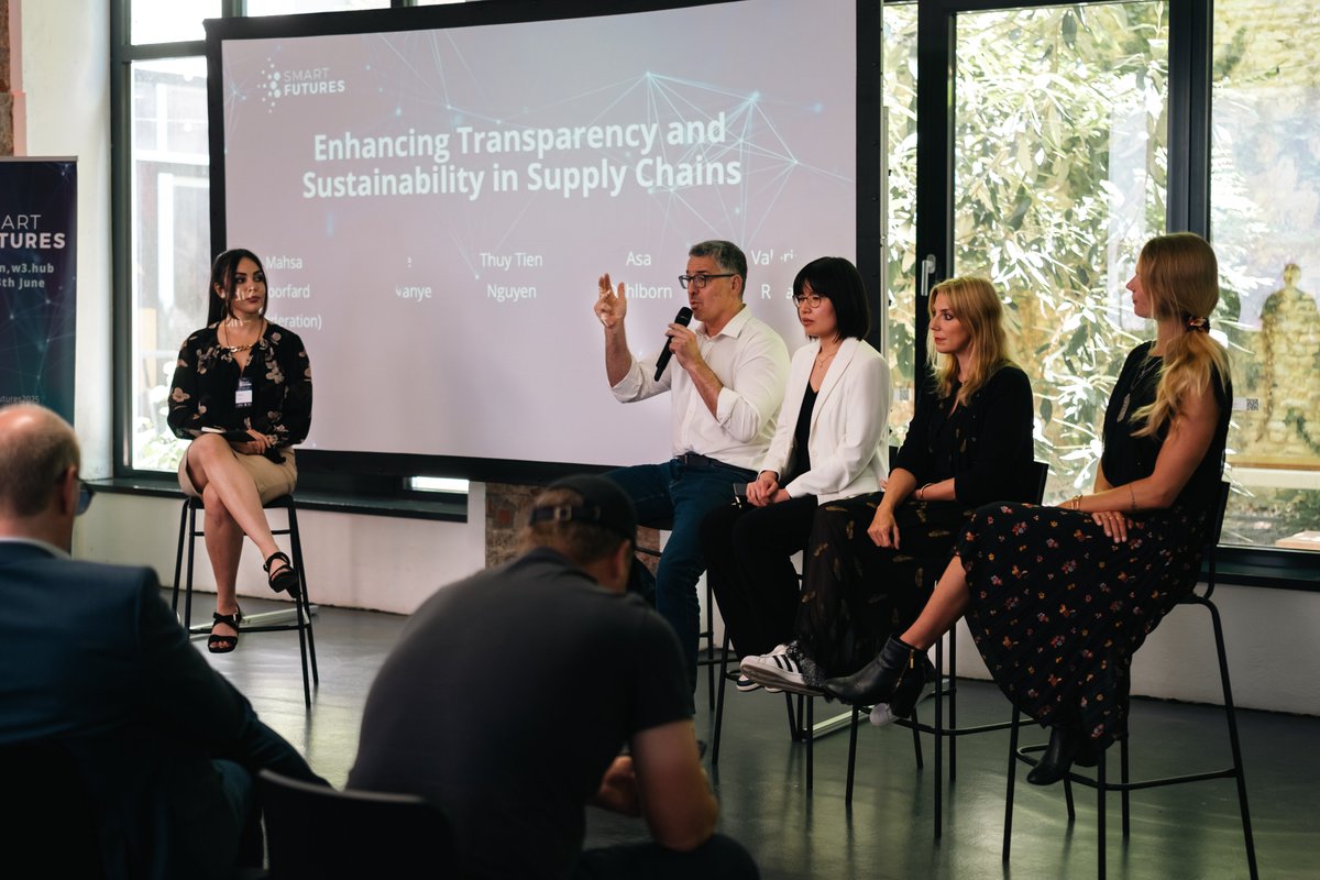 mdoorfard's tweet image. I was on the stage of SmartFutures Summit at @BerBlockWeek with @Plastiks_io, @iota & @ZengateGlobal to discuss #Blockchain's role in Transparency of Supply chains. The event was organized by @DisruptiveEleme.
Watch the full Discussion panel on my YouTube: youtu.be/9_ed2V9Ir0g?si…
