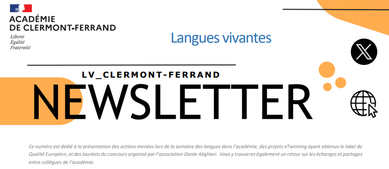 éduscol LV (@eduscol_lv) on Twitter photo 🗞️ La nouvelle lettre d’informations pour les langues vivantes vient d’être publiée par <a href="/acclermont/">Académie de Clermont-Ferrand</a>. Parmi les thématiques abordées : la semaine des langues 2025 en académie et des projets #eTwinning ➡️ pedagogie.ac-clermont.fr/disciplines/la… 🗞️ La nouvelle lettre d’informations pour les langues vivantes vient d’être publiée par <a href="/acclermont/">Académie de Clermont-Ferrand</a>. Parmi les thématiques abordées : la semaine des langues 2025 en académie et des projets #eTwinning ➡️ pedagogie.ac-clermont.fr/disciplines/la…