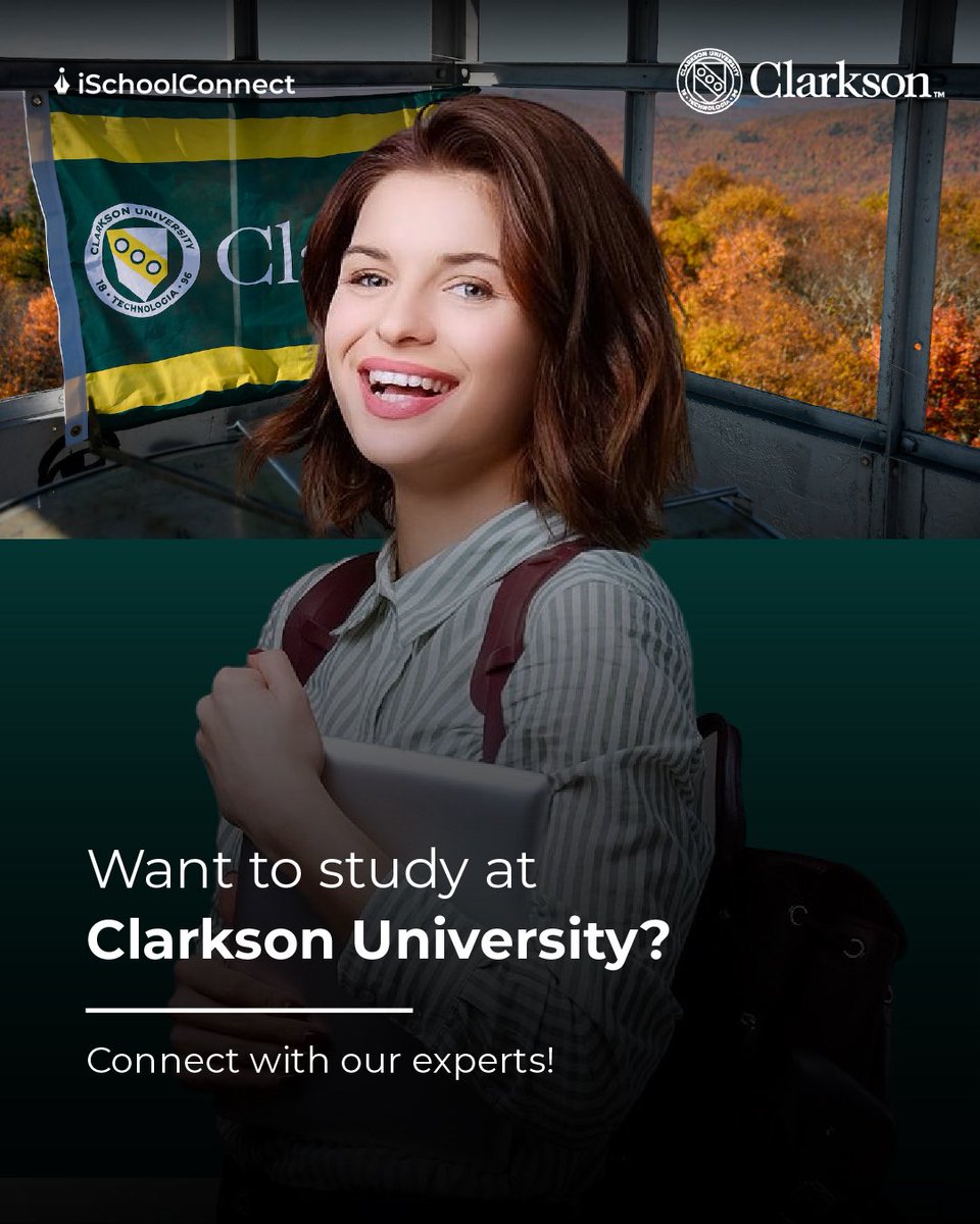 iSchoolConnect (@ischoolconnect) on Twitter photo Looking for STEM OPT PG programs in the U.S.?
Explore top picks at Clarkson University - from Data Science to Bioscience and more! ππ¬
π© Want to apply?
Visit : ischoolconnect.com/pages/lp/clarkβ¦
#ClarksonUniversity #STEMOPT #StudyAbroad #MastersAbroad #iSchoolConnect #PGPrograms Looking for STEM OPT PG programs in the U.S.?
Explore top picks at Clarkson University - from Data Science to Bioscience and more! ππ¬
π© Want to apply?
Visit : ischoolconnect.com/pages/lp/clarkβ¦
#ClarksonUniversity #STEMOPT #StudyAbroad #MastersAbroad #iSchoolConnect #PGPrograms