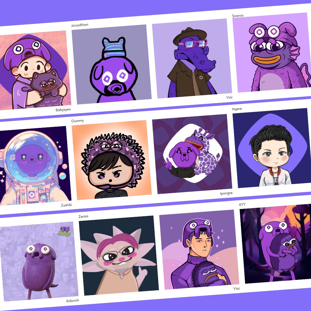Here's a look back at all of my <a href="/monad_xyz/">Monad ⨀</a> PFP throughout the year! Big shoutout to the amazing artists at Monad for their incredible work!