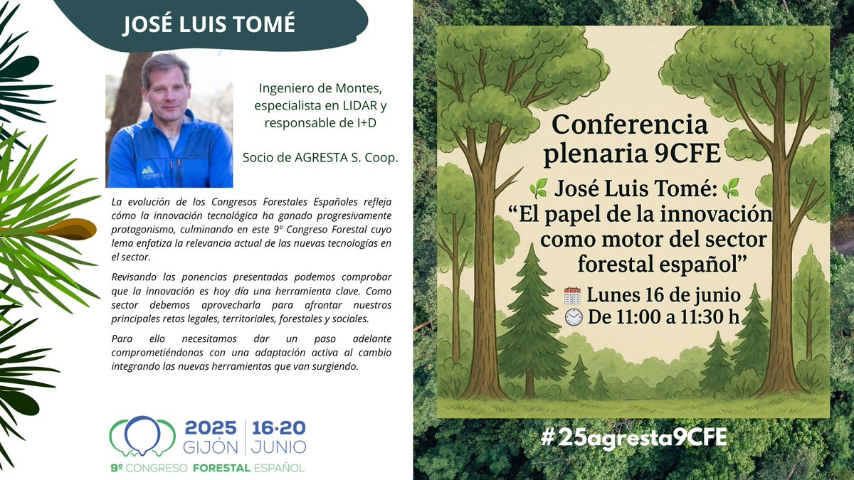agrestascoop's tweet photo. En unos minutos comienza la conferencia plenaria de José Luis Tomé (@quecoak) en el #9CFE

Si ya estás en el @congresoforesta, te esperamos en el Salón de actos https://t.co/Z8MbxMrtqf