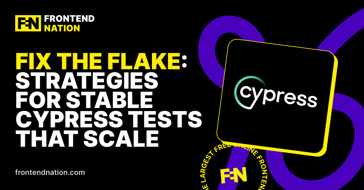 Frontend Nation (@frontendnation) on Twitter photo Don’t let flaky tests ruin your day!
Tomorrow, Jenna Beckett is hosting a <a href="/Cypress_io/">Cypress.io</a> workshop that will level up your test automation game 💪
📅 June 17, 4:00 PM CEST
📍Online
🎯 Great for frontend devs, QA engineers & SDETs
🎟️ Save your free spot: go.frontendnation.com/cypress Don’t let flaky tests ruin your day!
Tomorrow, Jenna Beckett is hosting a <a href="/Cypress_io/">Cypress.io</a> workshop that will level up your test automation game 💪
📅 June 17, 4:00 PM CEST
📍Online
🎯 Great for frontend devs, QA engineers & SDETs
🎟️ Save your free spot: go.frontendnation.com/cypress