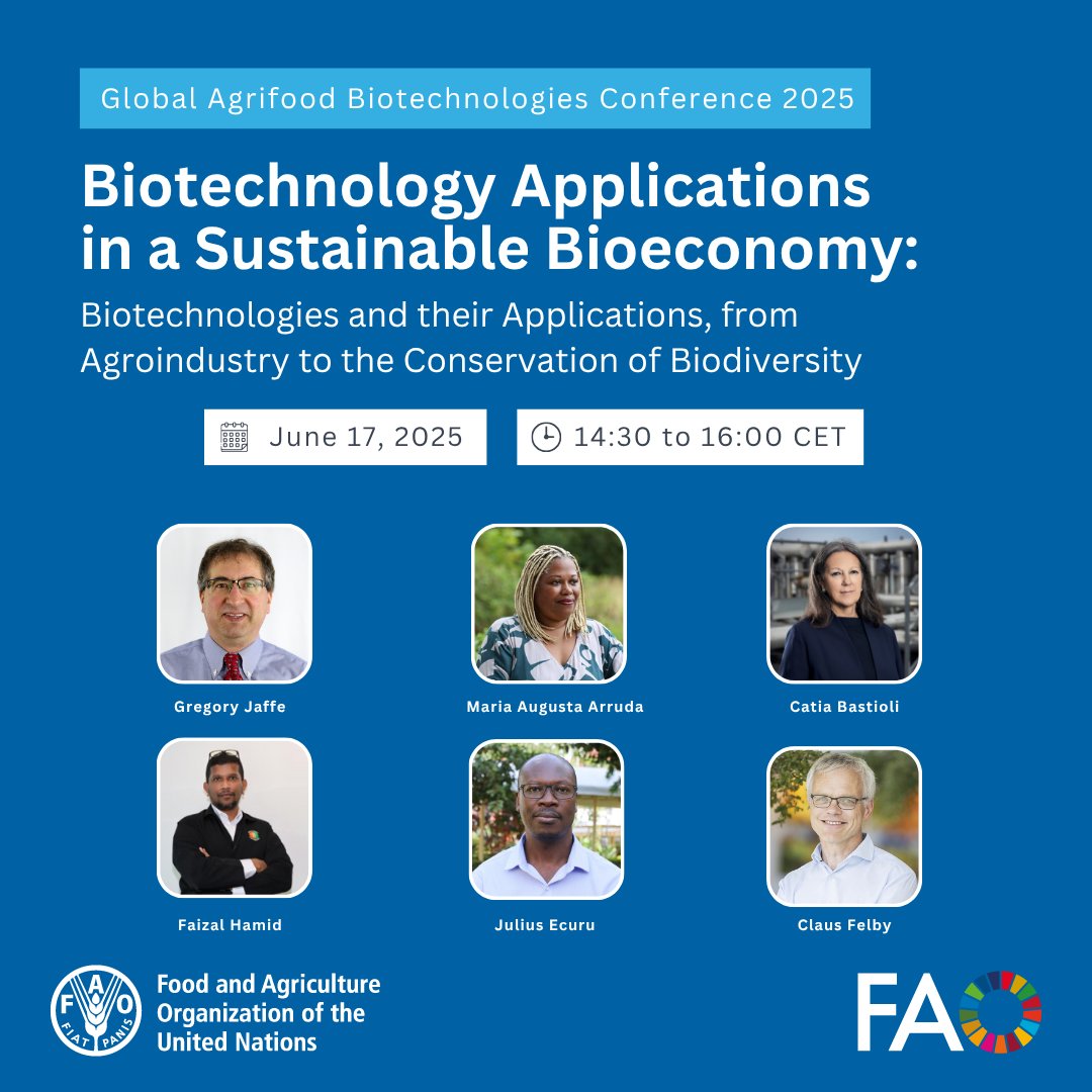 How can biotechnology drive a sustainable bioeconomy?

Join tomorrow’s technical session to explore real-world applications, from bioinformatics for biodiversity to industrial biotech transforming agrifood systems &amp; more!

🗓️ June 17 | 14:30–16:00 CET
🔗 ow.ly/T8bY50W9RuA