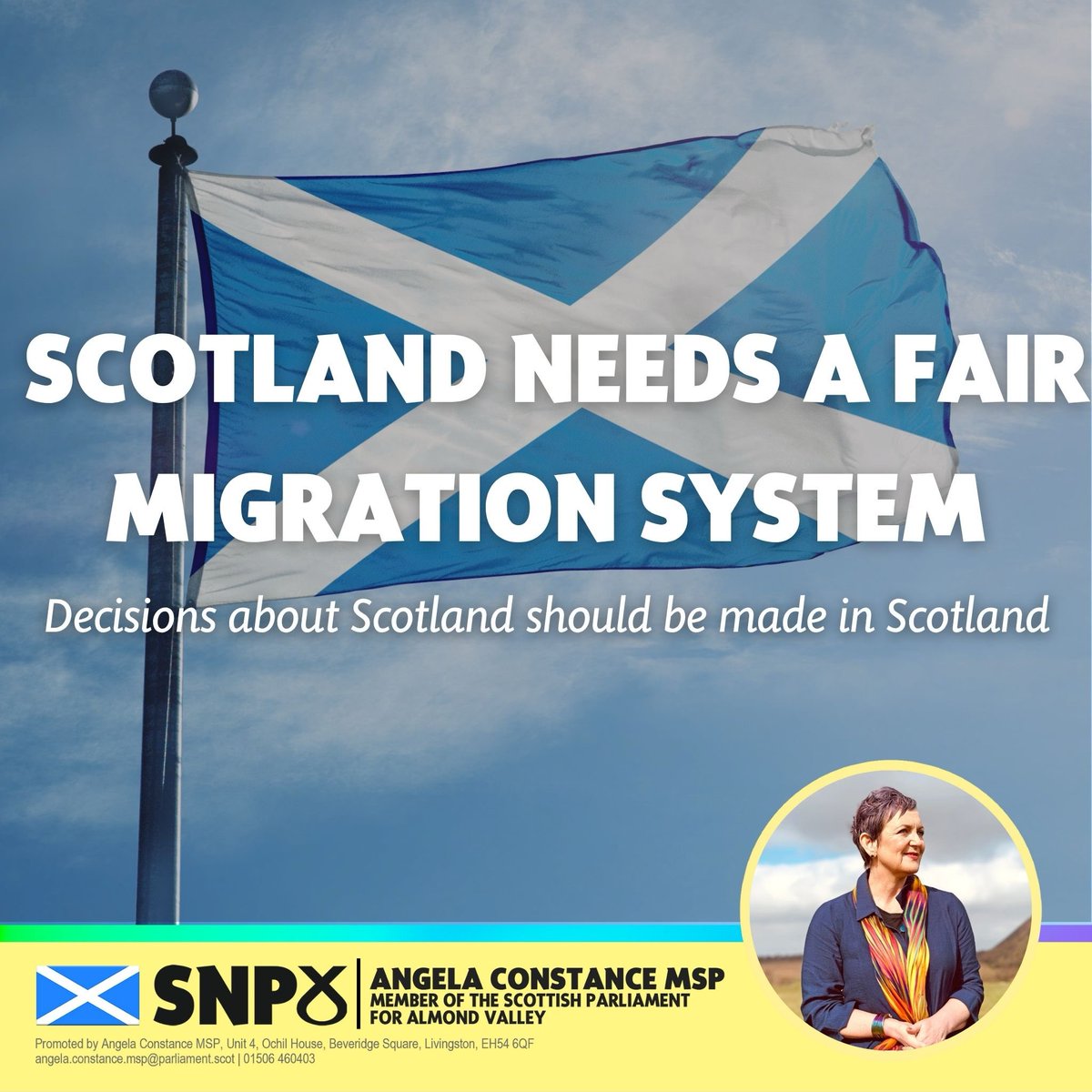 Scotland’s economy, public services and communities all benefit from immigration, but the current system is designed by a Westminster Govt that doesn’t reflect Scotland’s needs

We need the powers of independence to build a migration system that works for Scotland
