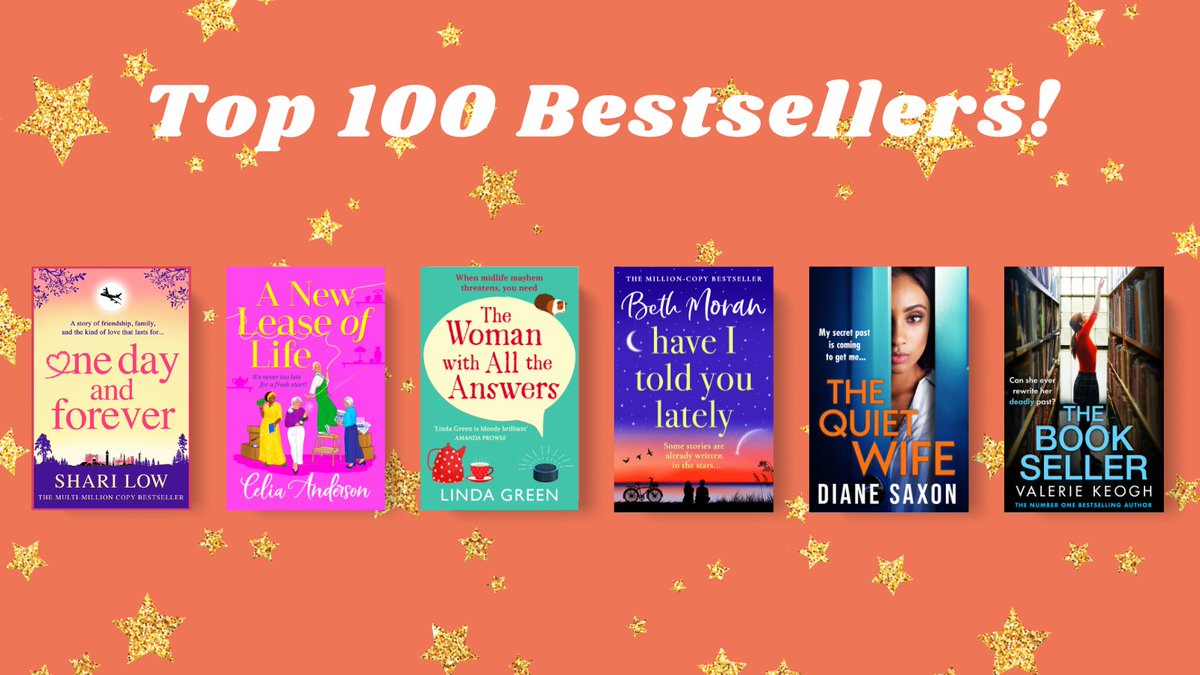 Boldwood Books (@boldwoodbooks) on Twitter photo ✨ TOP 100 BESTSELLERS ✨
Congratulations to @ShariLow, <a href="/CeliaAnderson1/">Celia Anderson</a>, @lindagreenisms, Beth Moran, <a href="/Diane_Saxon/">Diane Saxon -</a> and <a href="/ValerieKeogh1/">Valerie Dickenson</a> who are in the Kindle Top 100 Bestsellers chart! 🎉 ✨ TOP 100 BESTSELLERS ✨
Congratulations to @ShariLow, <a href="/CeliaAnderson1/">Celia Anderson</a>, @lindagreenisms, Beth Moran, <a href="/Diane_Saxon/">Diane Saxon -</a> and <a href="/ValerieKeogh1/">Valerie Dickenson</a> who are in the Kindle Top 100 Bestsellers chart! 🎉