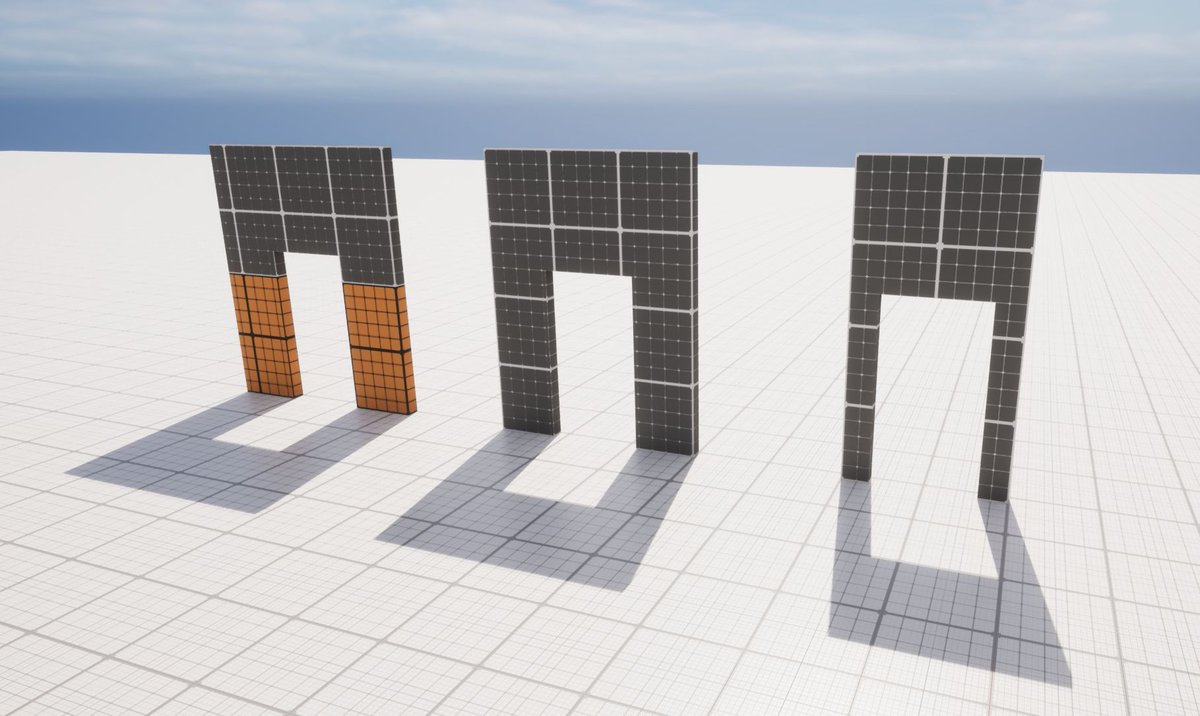 MaxPears's tweet image. Talking more #leveldesign metrics the LDKit we focused on creating 3 varations of the doors that makes sure you can construct layouts in different ways and one with built in cover metrics (orange one) all to help your BlockingOut #gamedev
Buy Here: bit.ly/4gYaJ9d