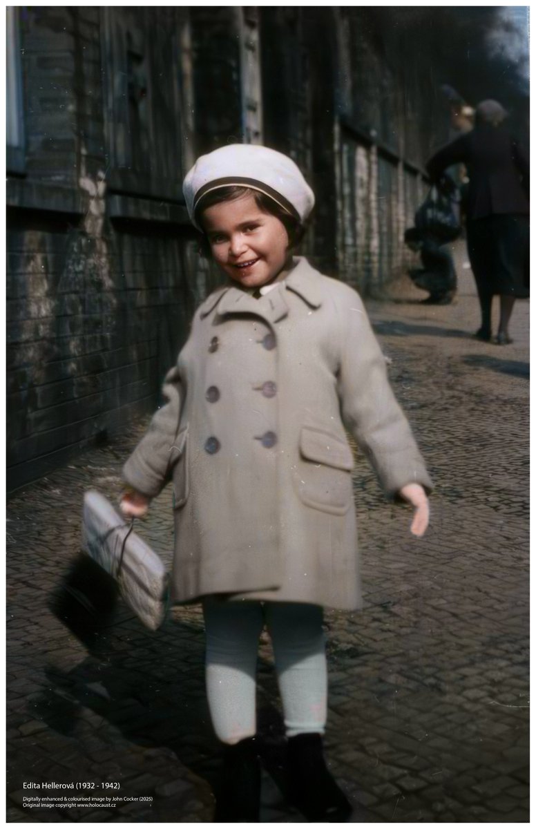 On this day in 1832, a Czech Jewish girl was born. On the 10 Aug 1942 she was deported to Theresienstadt with her parents and on the 8 Sep 1942 to Malý Trostinec (a Nazi German extermination site) where they were murdered. Her name was Edita Hellerová