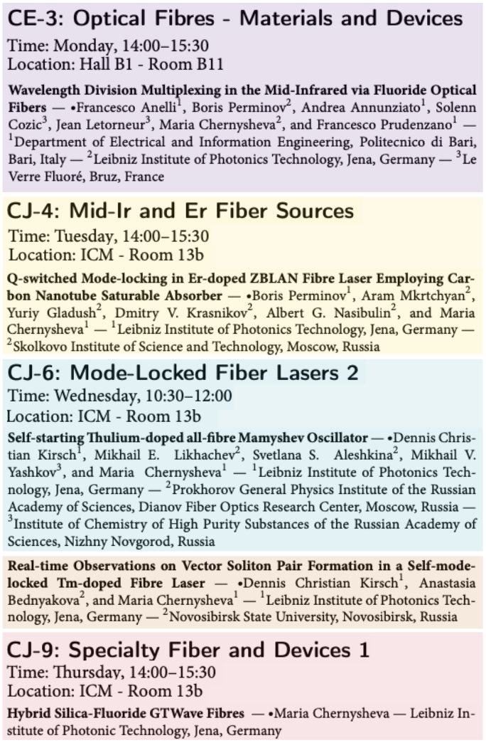 Only one week to go until #CLEOEurope 2025 in Munich!
Our team is excited to share our latest work on SWIR and Mid-IR ultrashort pulse fibre lasers and technology — thanks to great team &amp; collaborators.
📍 Full schedule and titles are below. Come by, listen in, and connect!