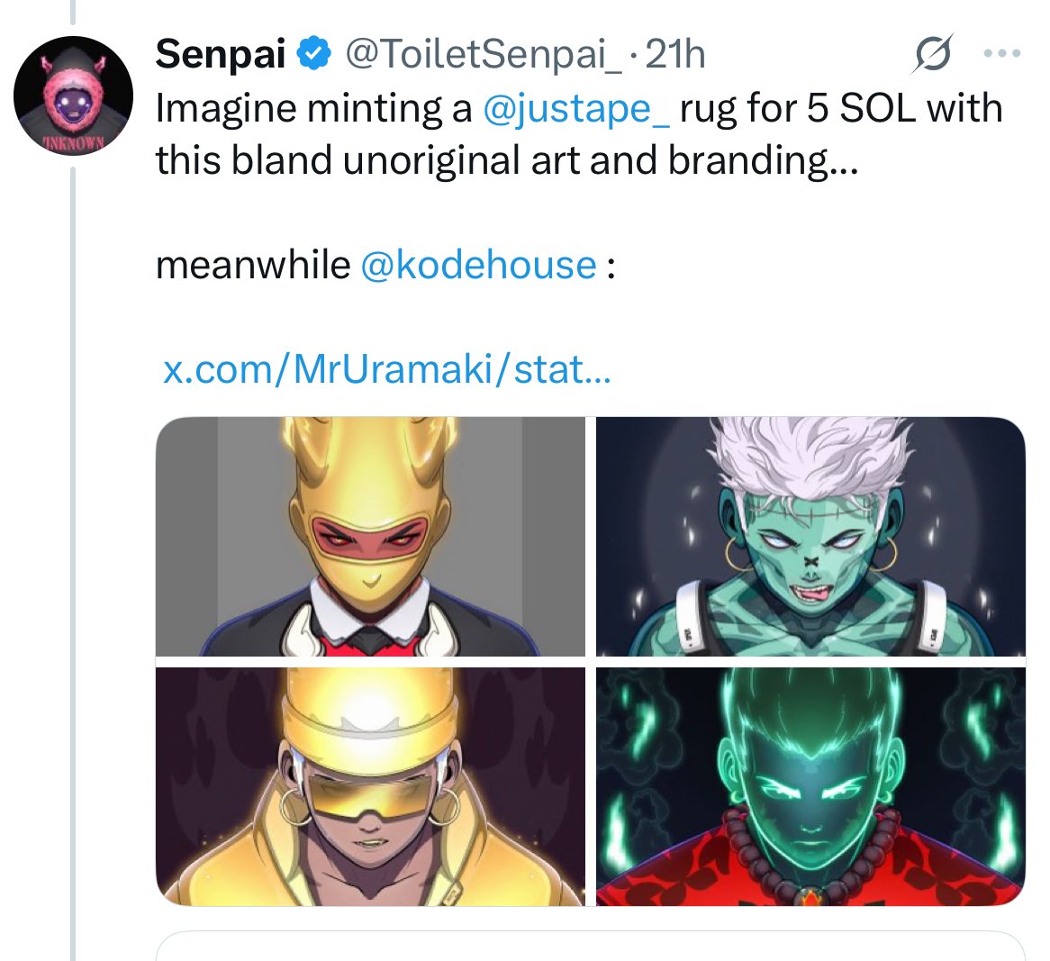 Gm to everyone that says Gm back ❤️

It’s gonna be a Productive Week🥂
#KODE #SOL #NFT <a href="/KodeHouse/">Kode</a>

You all are not ready what’s Cooking 🧑‍🍳
Live by a KODE not a TREND