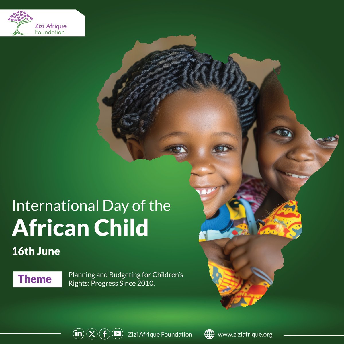 Celebrating the Day of the African Child 2025 under the theme: “Planning and Budgeting for Children’s Rights: Progress Since 2010.” Let’s put children at the heart of every plan and budget. 
#DAC2025 #ChildRights #InvestInChildren