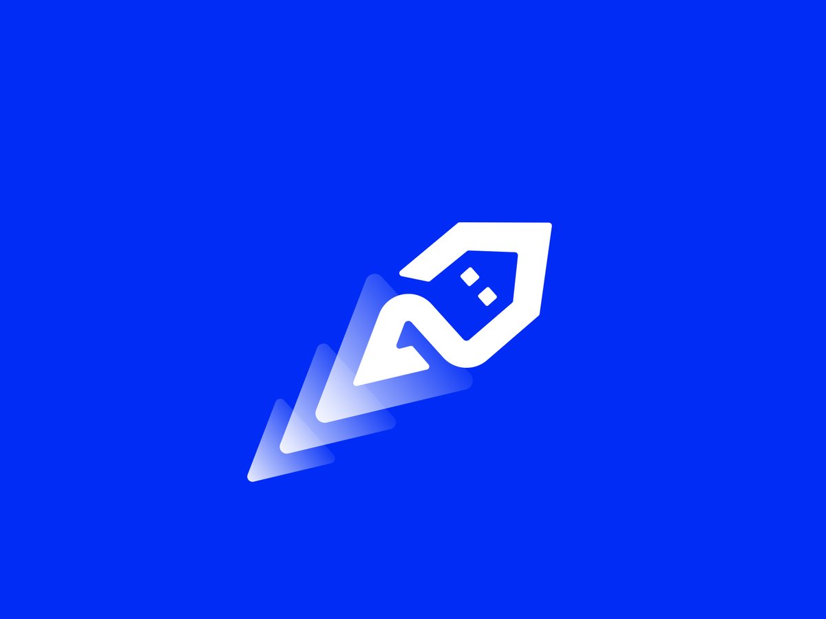 Home Rocket - logo design
A clean an minimalistic logo, combining a house and a rocket.
