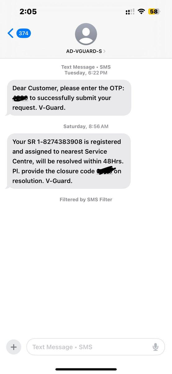 aditya_52a's tweet photo. What a bad service. 48 hours over no response from your team . @VGuardOfficial https://t.co/MEeGHNAPi3