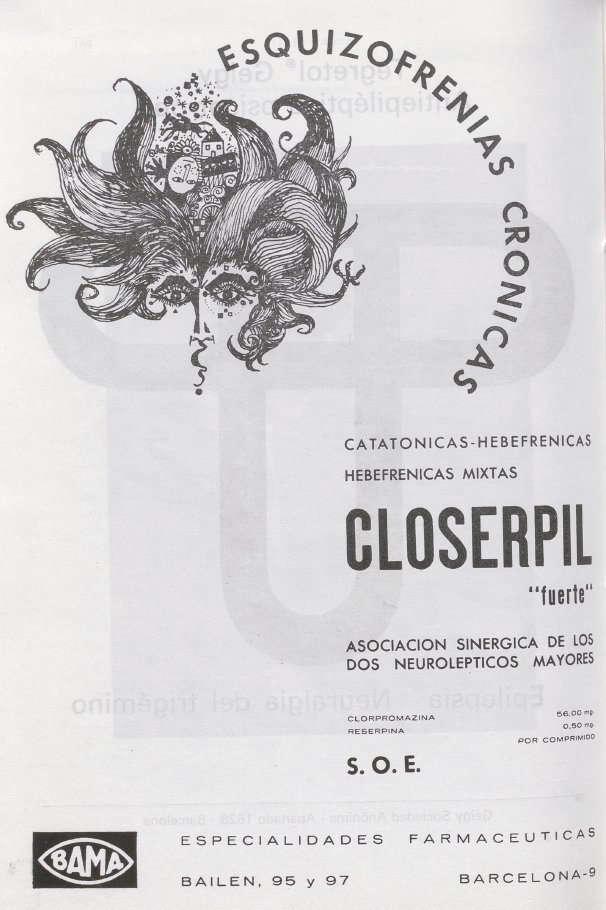 🧵Hilo de imágenes de distintos anuncios y presentaciones de viejos fármacos relacionados con la psiquiatría.
Closerpil: Clorpromazina + reserpina.
Año: 1966
#PublicidadPsicofármacos #Historia #Psiquiatría