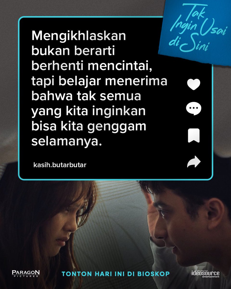 paragonpics_'s tweet image. Belajar ikhlas pas kehilangan orang yang dicintai pasti gak mudah. Terima kasih temen-temen yang udah bertahan 🥹

Kamu gak sendirian, semangat terus yaa 🥰

#TAKIS #TakInginUsaidiSini #ParagonPictures #IdeosourceEntertainment