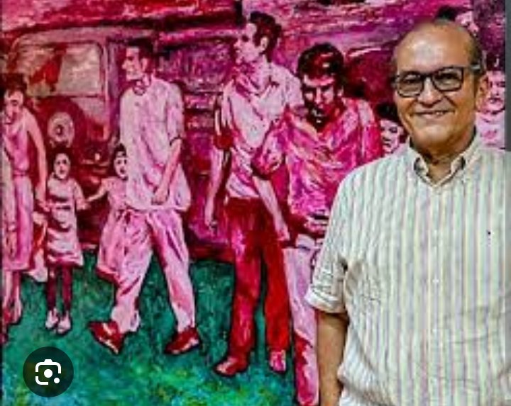 2.
#JoacoSerrano del Taller 77, de La Cucaracha, me impresionó su actuación en El Extencionista en el Teatro de la <a href="/CasadelaCultura/">Casa de la Cultura Ecuatoriana</a> Guayaquil en la década de 1980, docente de la <a href="/uartesec/">UArtes</a>, tengo un colectivo pintando por él;

su obra está en la ciudad,
-en las escalinatas de los