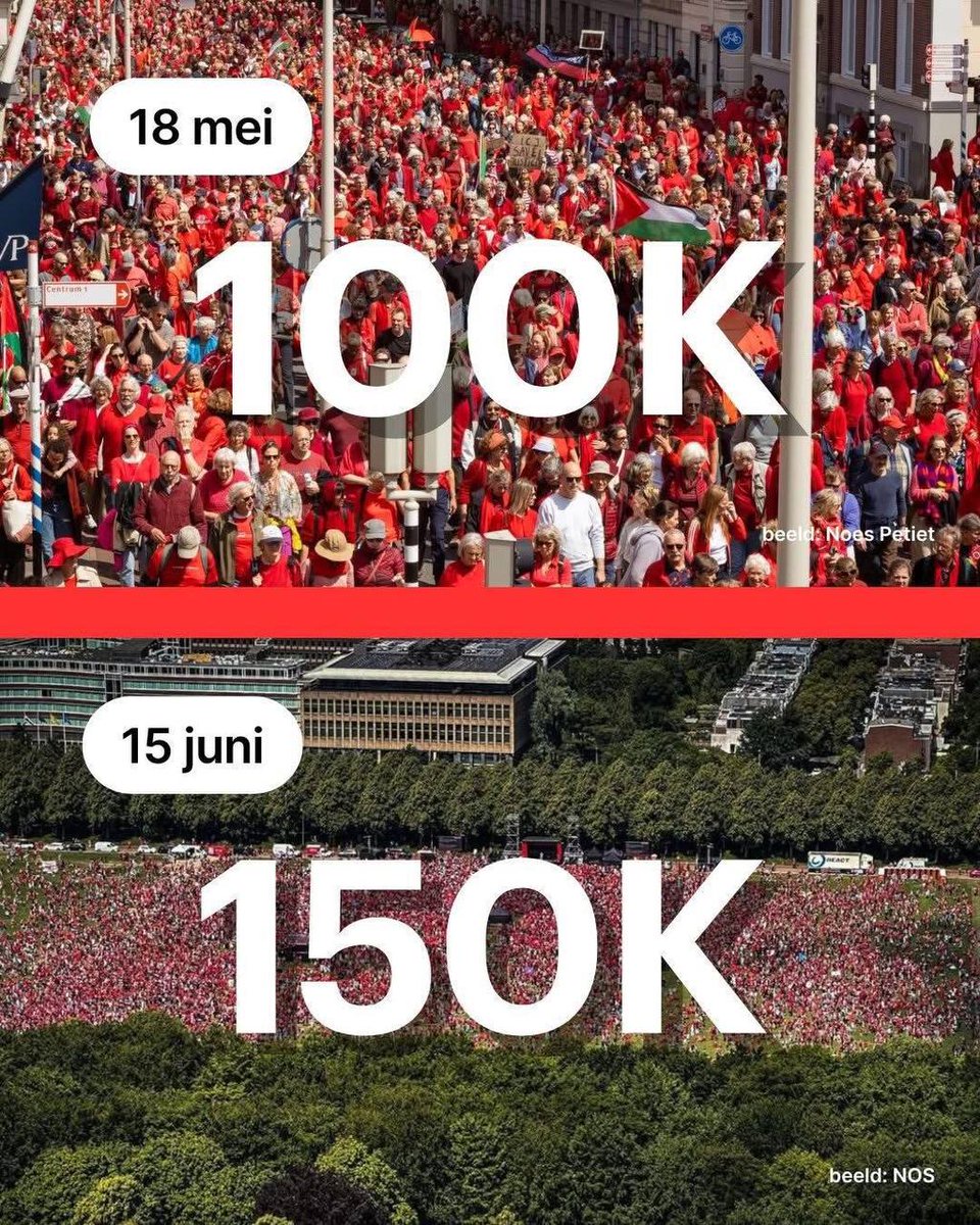 PeterBaars1111's tweet photo. Sommige mensen willen ons doen geloven dat de deelnemers aan " De Rode Lijn" demonstratie in Den Haag allemaal linkse rakkers zijn. 

Jazeker de linkse partijen doen er alles aan om die demonstratie te kapen door hun prominenten te laten deelnemen en in beeld te brengen.

Maar, 

De Rode Lijn Demonstratie bestaat uit mensen die gruwelen van oorlog en geweld in Oekraïne en in Gaza en nu ook Iran en die met hun demonstratie zeggen. STOP, het is genoeg geweest met jullie oorlogen, vijandbeelden, agressie en bewapening. 

Wij willen vrede.

VREDE