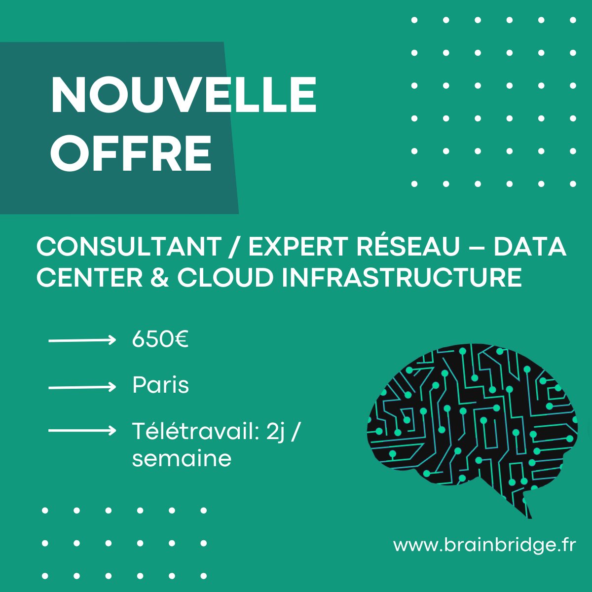 BrainBridge_IT's tweet photo. À pourvoir immédiatement sur Brain Bridge !

#freelance  #Emploi #DataCenter 

https://t.co/sPXaaPgfFy https://t.co/xzIDkZsQ8f