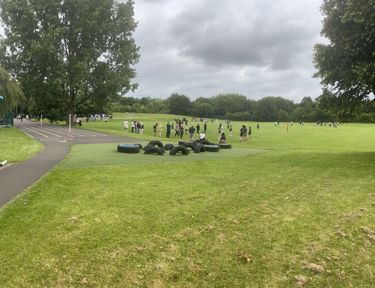 The first of our annual sports days for years 3 and 4 #SpiritoftheGames #Monger #Turing #Malala #Williamson