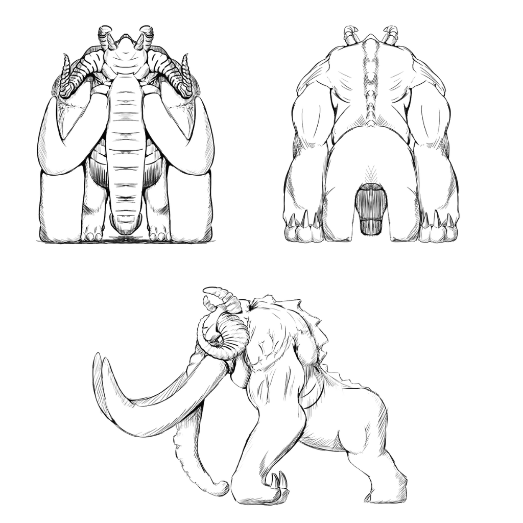 BotandLife's tweet photo. 🐘 Dev Update: First look at the Elephant Kaiju concept sketch for Extinction Core!
Still early WIP, but power is taking shape.
Thoughts? 👇
#ExtinctionCore #KaijuDesign #WIP
📌 FB: Extinction Core
🧠 Discord: https://t.co/l31tYG3kfh
📸 IG: extinctioncore_official https://t.co/hLVZ5IuVcO
