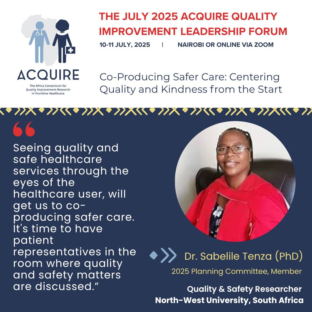 💡 Gearing up for #2025QIForum, we feature Dr. Tenza, in our planning committee 🔗 Have you registered? lnkd.in/ddpeDFuv.
A multidisciplinary Planning Committee of healthcare leaders, quality improvement specialists, &amp;policy influencers proudly shapes this QI Forum.