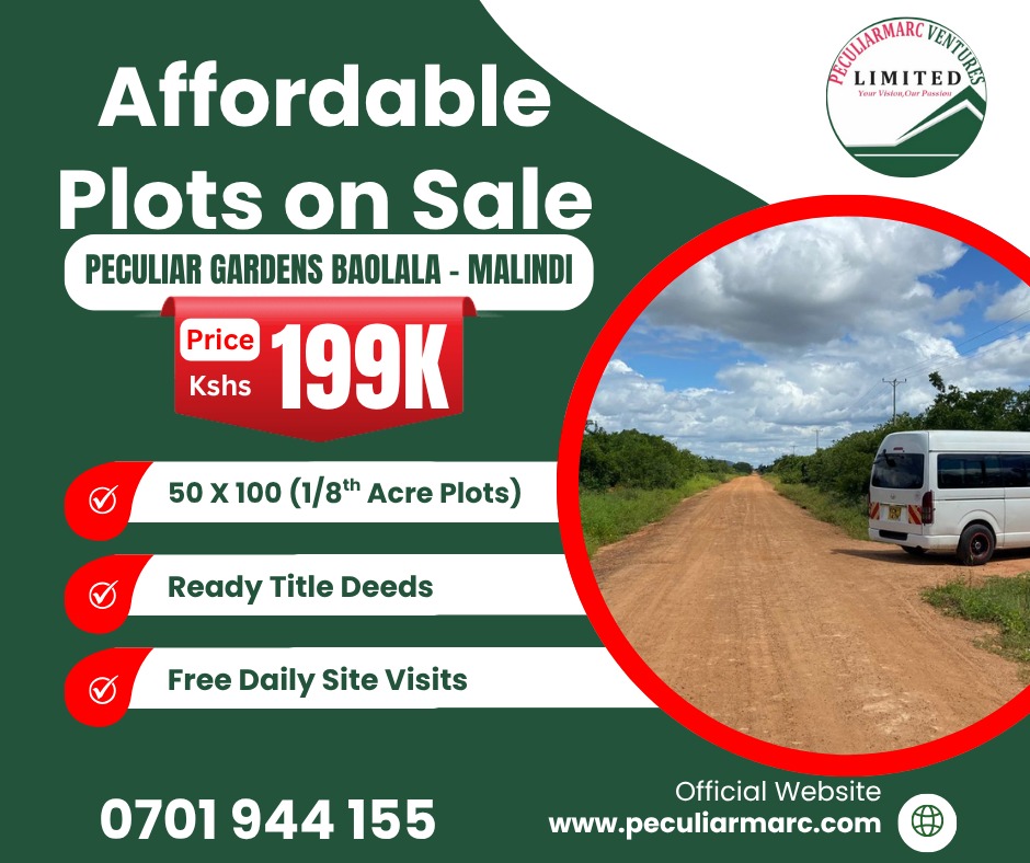 peculiarmarc's tweet photo. INVEST IN AFFORDABLE PLOTS WITH HIGH ROI. BEST FOR BOTH RESIDENTIAL AND COMMERCIAL.

#Kenya #InvestSmart #RealEstate #malindi #plots https://t.co/k9CArA6VRG