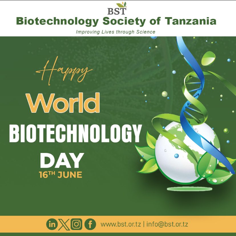 Happy World Biotechnology Day! 🌱🔬

Today, we celebrate the power of innovation and science to transform lives and build a healthier, more sustainable future. 

Together, let’s turn innovation into impact one discovery at a time!

#WorldBiotechnologyDay #InnovationForChange
#BST
