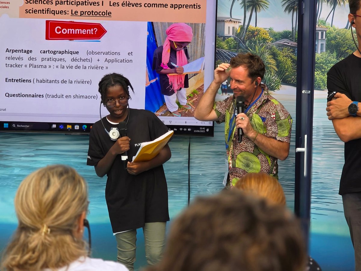 À #UNOC3, la jeunesse fait entendre sa voix !

10 élèves de #Mayotte ont présenté leurs travaux sur l’impact du cyclone Chido, dans le cadre du projet #PLASMA 

pour alerter sur les menaces qui pèsent sur nos rivières et notre lagon après le cyclone Chido.

👏 #Fiertémahoraise