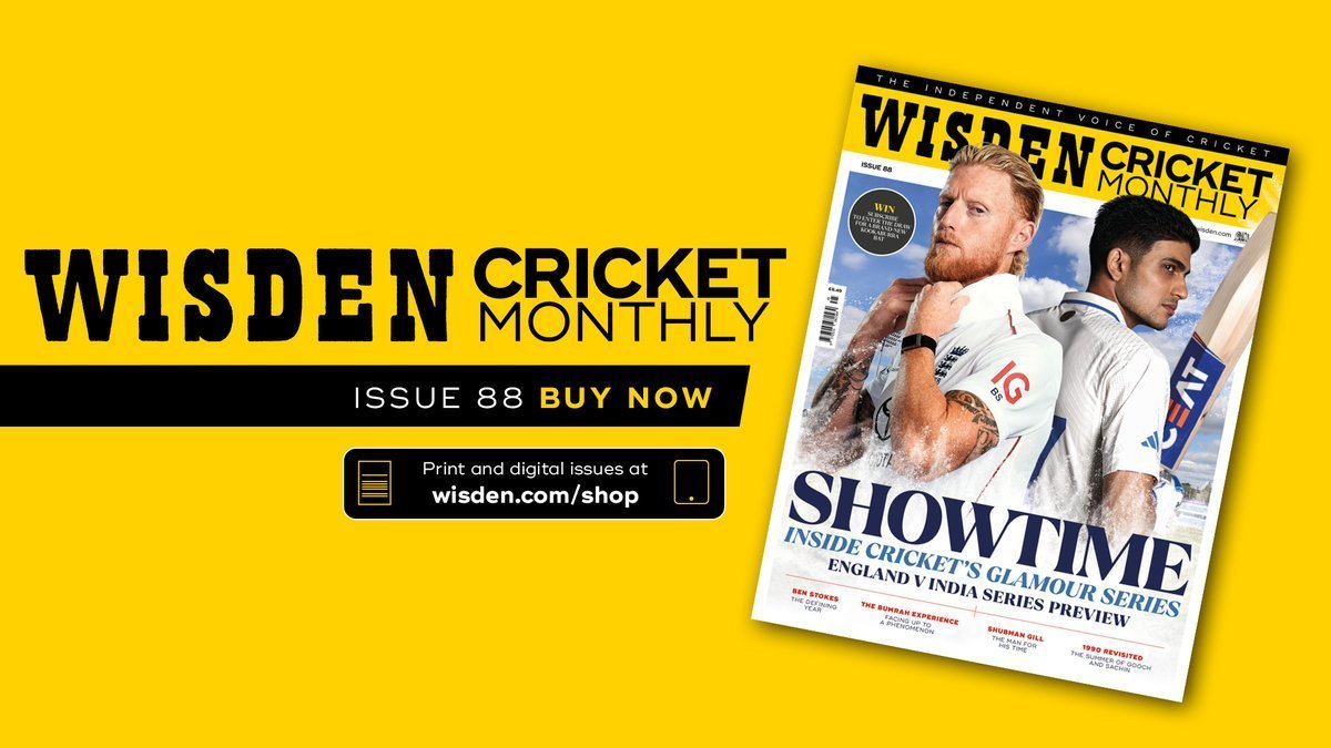 Issue 88 of Wisden Cricket Monthly is available now in both print and digital

Print: thenightwatchman.net/buy/wisden-cri…

Digital: pocketmags.com/wisden-cricket…