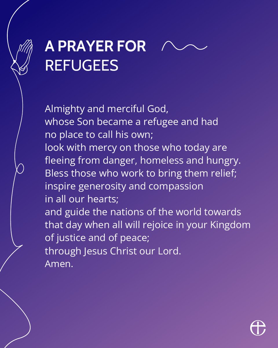 As Refugee Week begins, join us in prayer. 🙏