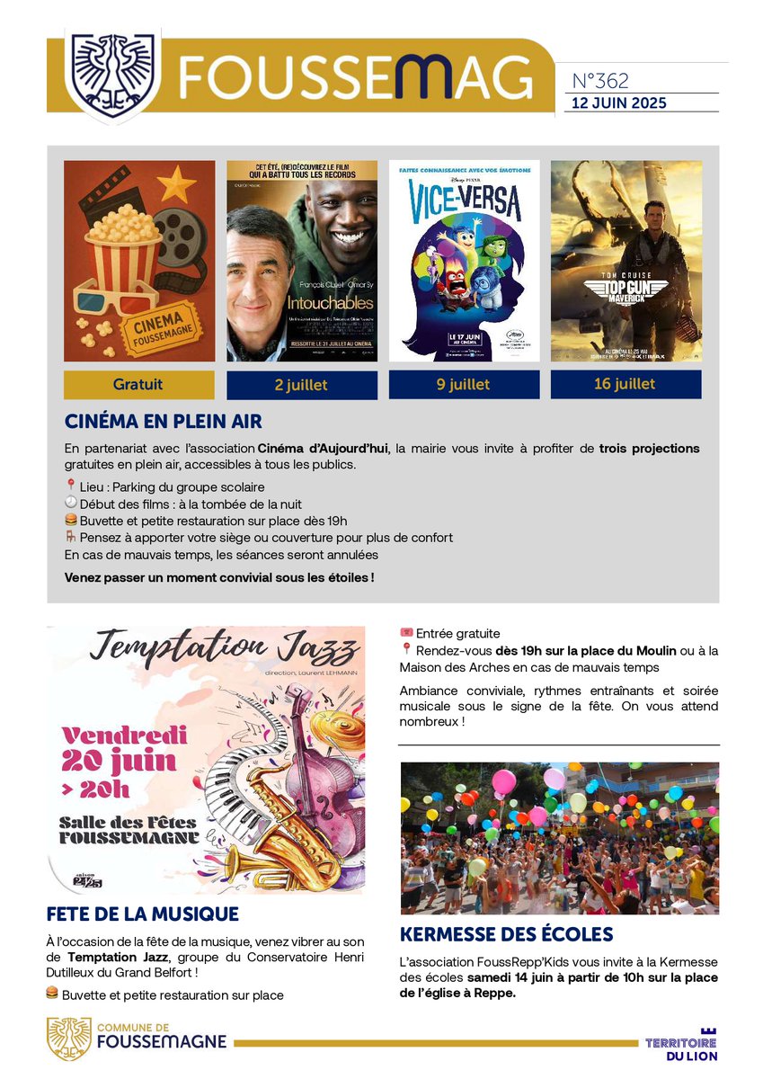 foussemagne's tweet photo. Nouveau bulletin municipal de la commune de #Foussemagne https://t.co/6gGAtaV7Gq