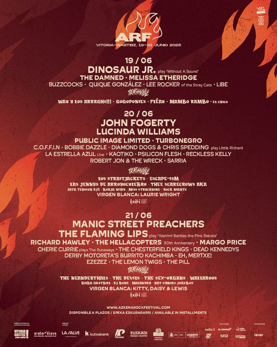The Mad Note Co (@themadnoteco) on Twitter photo Comienza una de las semanas más importantes e intensas del año! La semana del <a href="/AzkenaRockFest/">Azkena Rock Festival</a>, con gira de Reckless Kelly + Lucinda Williams de por medio además.
¡Muchas ganas!
¡Nos vemos en los conciertos! Comienza una de las semanas más importantes e intensas del año! La semana del <a href="/AzkenaRockFest/">Azkena Rock Festival</a>, con gira de Reckless Kelly + Lucinda Williams de por medio además.
¡Muchas ganas!
¡Nos vemos en los conciertos!