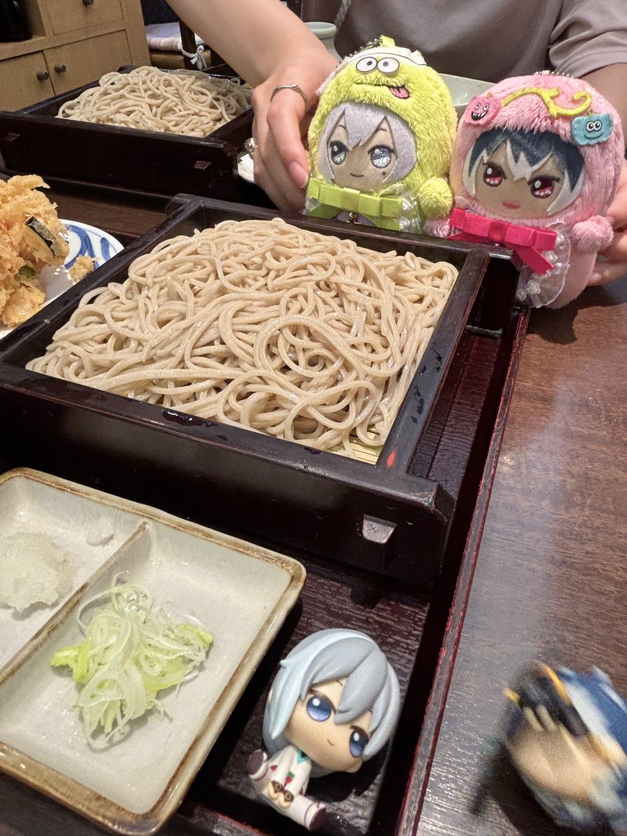 お蕎麦食べました☺️
美味しかったです💚🩷🐦‍⬛🍜
(詠が吹っ飛ばされてしまったのは偶然です)