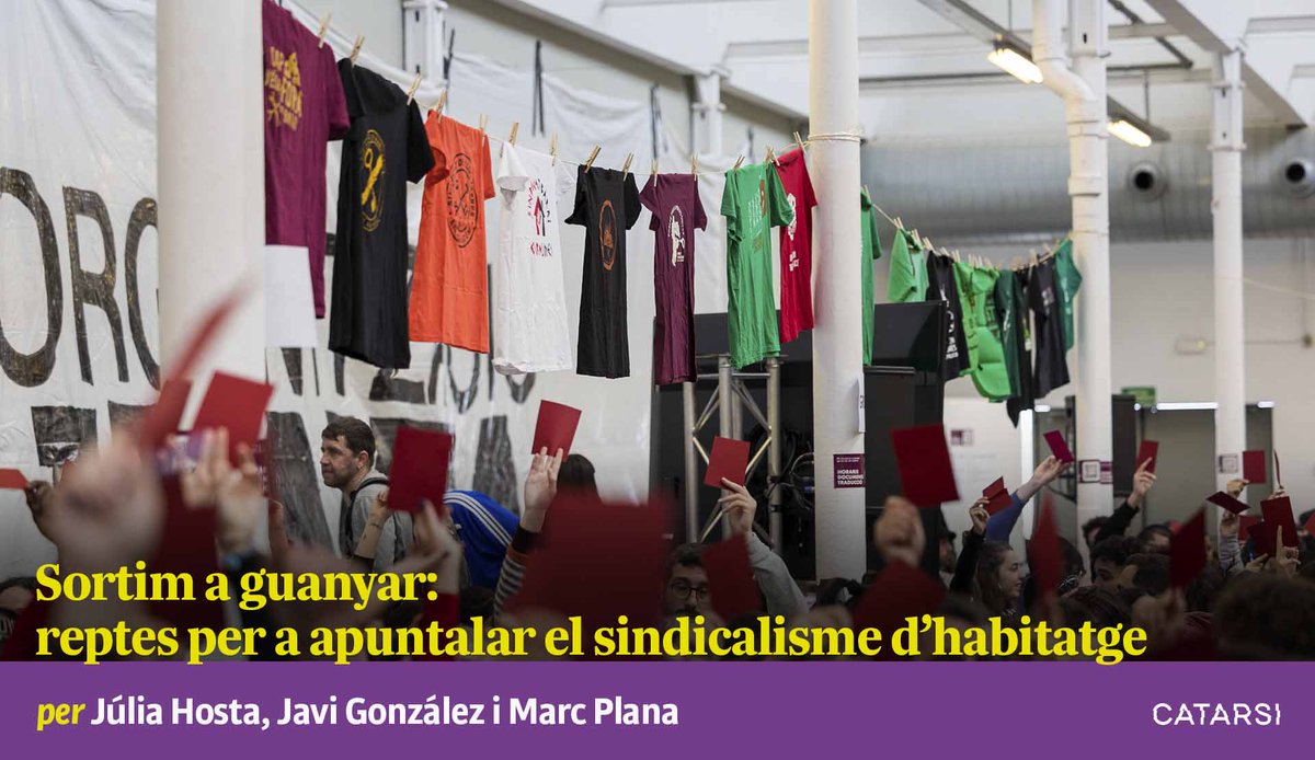 Balanç d’un final de cicle i apunts per a encarar el repte de construir una nova eina: la Confederació Sindical d’Habitatge de Catalunya

✍️Júlia Hosta, Javi Gónzalez i Marc Plana 

catarsimagazin.cat/sortim-a-guany…