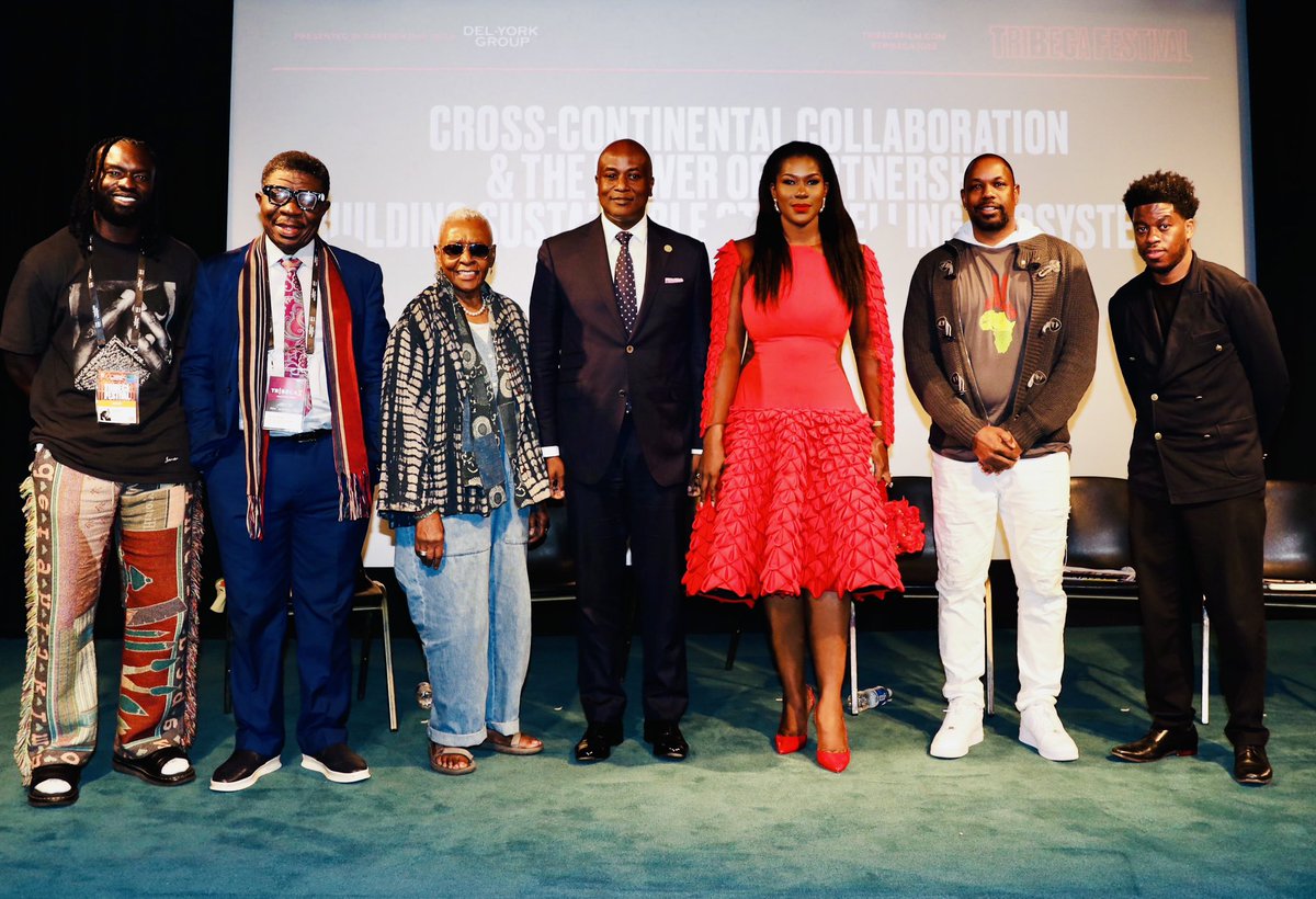 StephanieLinus's tweet image. Del-York partners with Tribeca Festival to launch the African Film Spotlight, a historic platform elevating Africa’s cinematic excellence to the global stage. @delyorkgroup
Supported by @afreximbankofficial (through CANEX Creations Inc.), @boinigeria and @unwomenng, this…
