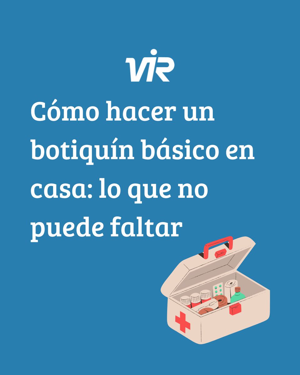 🩺 Tener un botiquín básico en casa es clave 🔑
No puede faltar:
🧴 Antiséptico
💊 Paracetamol/Ibuprofeno
🩹 Tiritas y gasas
🌡 Termómetro
✂️ Tijeras y pinzas
Revisa caducidades y mantenlo fuera del alcance de los peques.
#LaboratoriosVIR