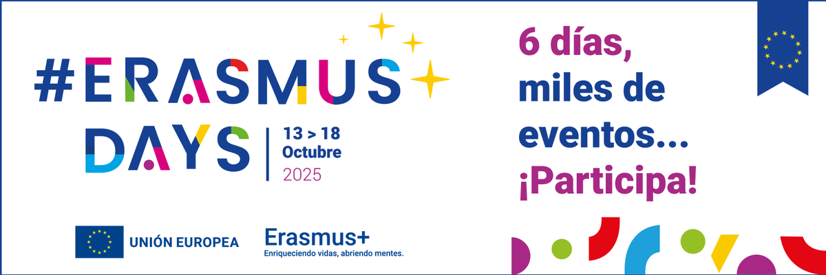 👩‍💻 ¿Te has inscrito ya a la sesión virtual #ErasmusDays?

🔎 Te informaremos sobre esta campaña y te daremos las pautas para registrar tu actividad.

Jornada abierta a todos los centros e instituciones de todos los sectores.

Inscríbete ▶️ sepie.erasmusplus.gob.es/comunica/2025/…