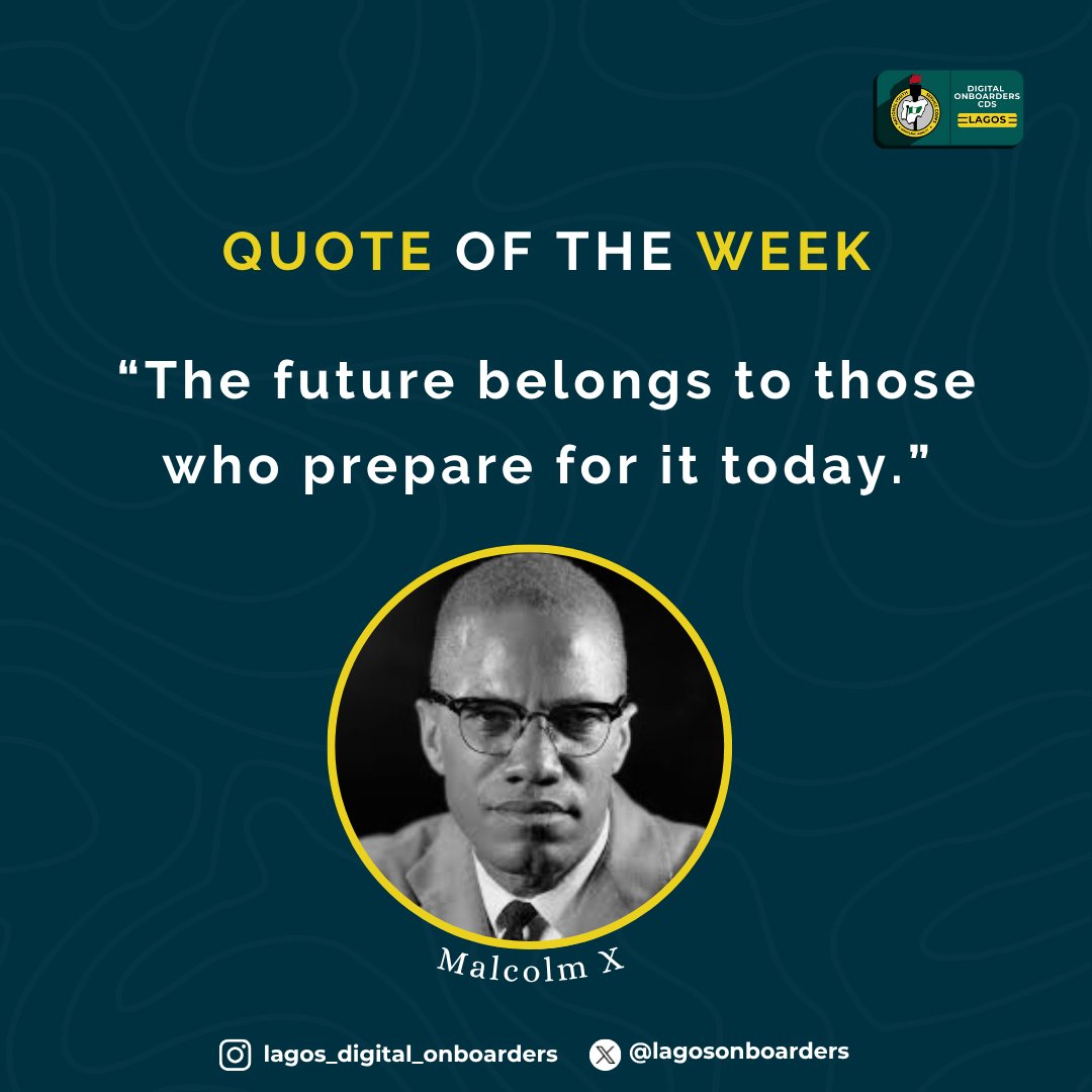 Dl4AllCds_Lagos's tweet image. We say that "the future is bright" at all times but it will only be bright for those who prepare for it.

Create the Future you want by preparing for it NOW. That's the only way for the bright future you want.

#mondaymotivation 
#dl4allcds 
#dodeel