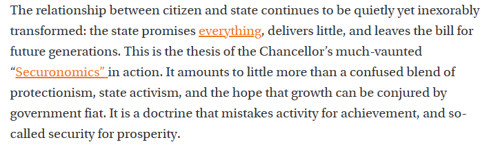 Devastating critique of the Chancellor's Spending Review from our own <a href="/mannieigwe/">Emmanuel Igwe</a> - the very ability to govern is being swallowed up by the debt morass.