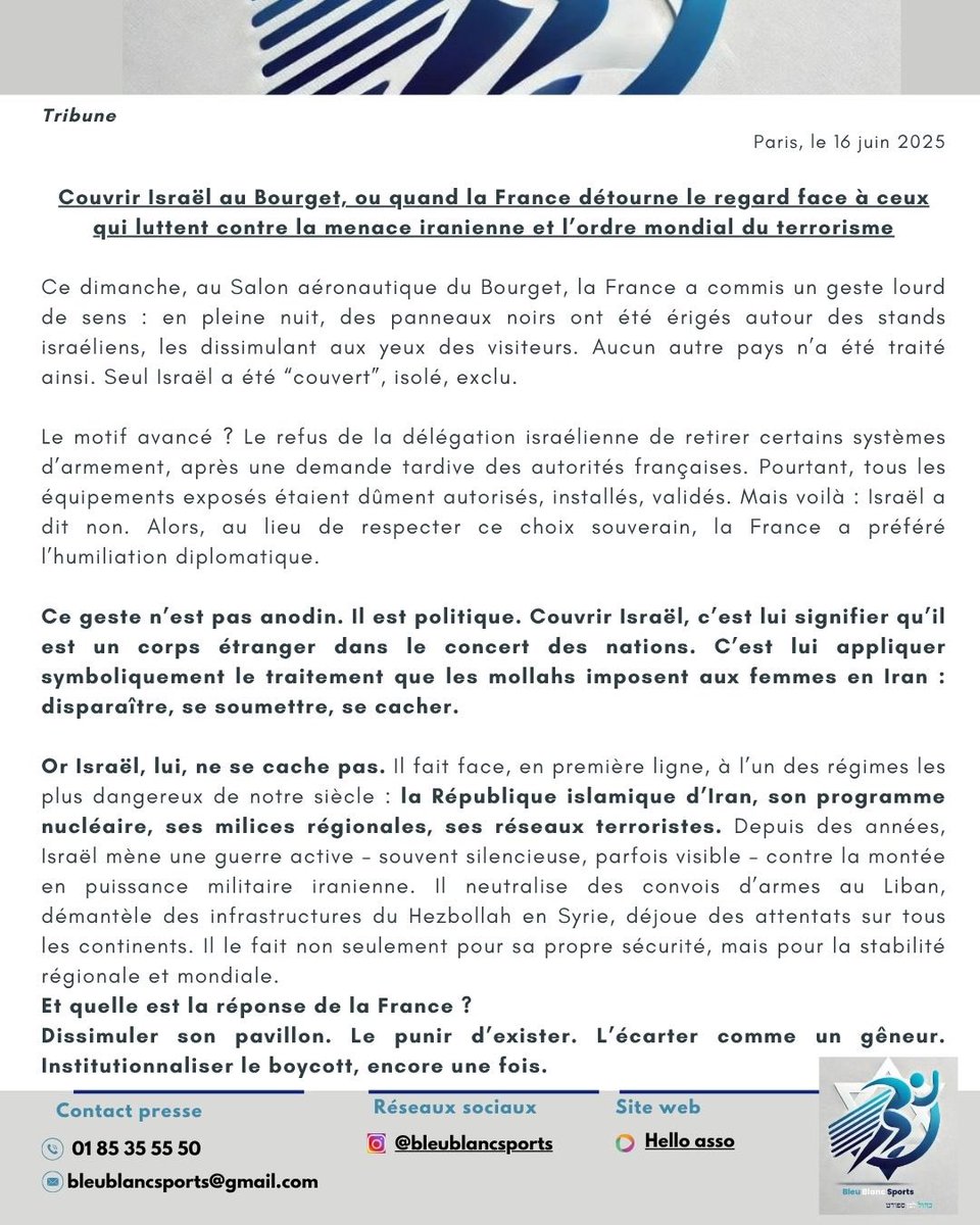mpauligeysse's tweet photo. Couvrez ce stand que je ne saurais voir ! 
Nouvelle tribune … nouvel acte de la honte en France #StandWithIsrael #SalonBourget https://t.co/ziaMEHVTav