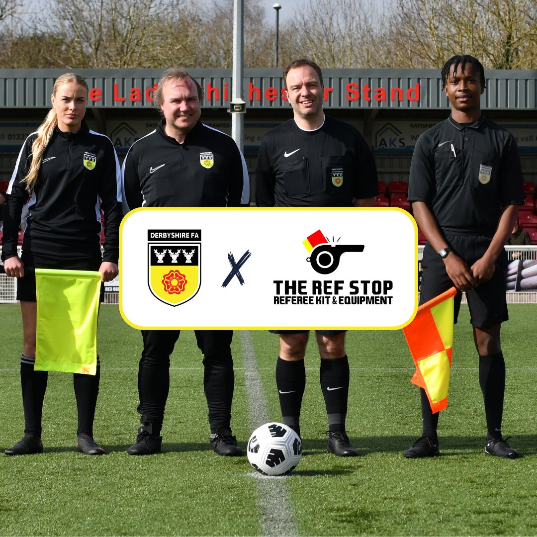 Derbyshire FA (@derbyshirefa) on Twitter photo π¨ New Partnership Alert! π¨
We're teaming up with <a href="/TheRefStop/">The Ref Stop</a> as our official referee equipment supplier! π¨π₯β½οΈ
Referees across Derbyshire can now access top-quality kit and equipment, all from a team who truly understands the game. π
Read more π bit.ly/43KeWJJ π¨ New Partnership Alert! π¨
We're teaming up with <a href="/TheRefStop/">The Ref Stop</a> as our official referee equipment supplier! π¨π₯β½οΈ
Referees across Derbyshire can now access top-quality kit and equipment, all from a team who truly understands the game. π
Read more π bit.ly/43KeWJJ