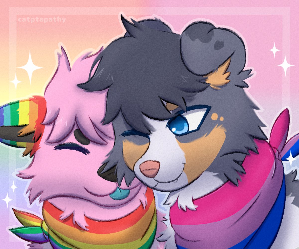 catptapathy's tweet photo. #PrideMonth #ych #furry 

Pride YCHs https://t.co/iw6uZn5gHs