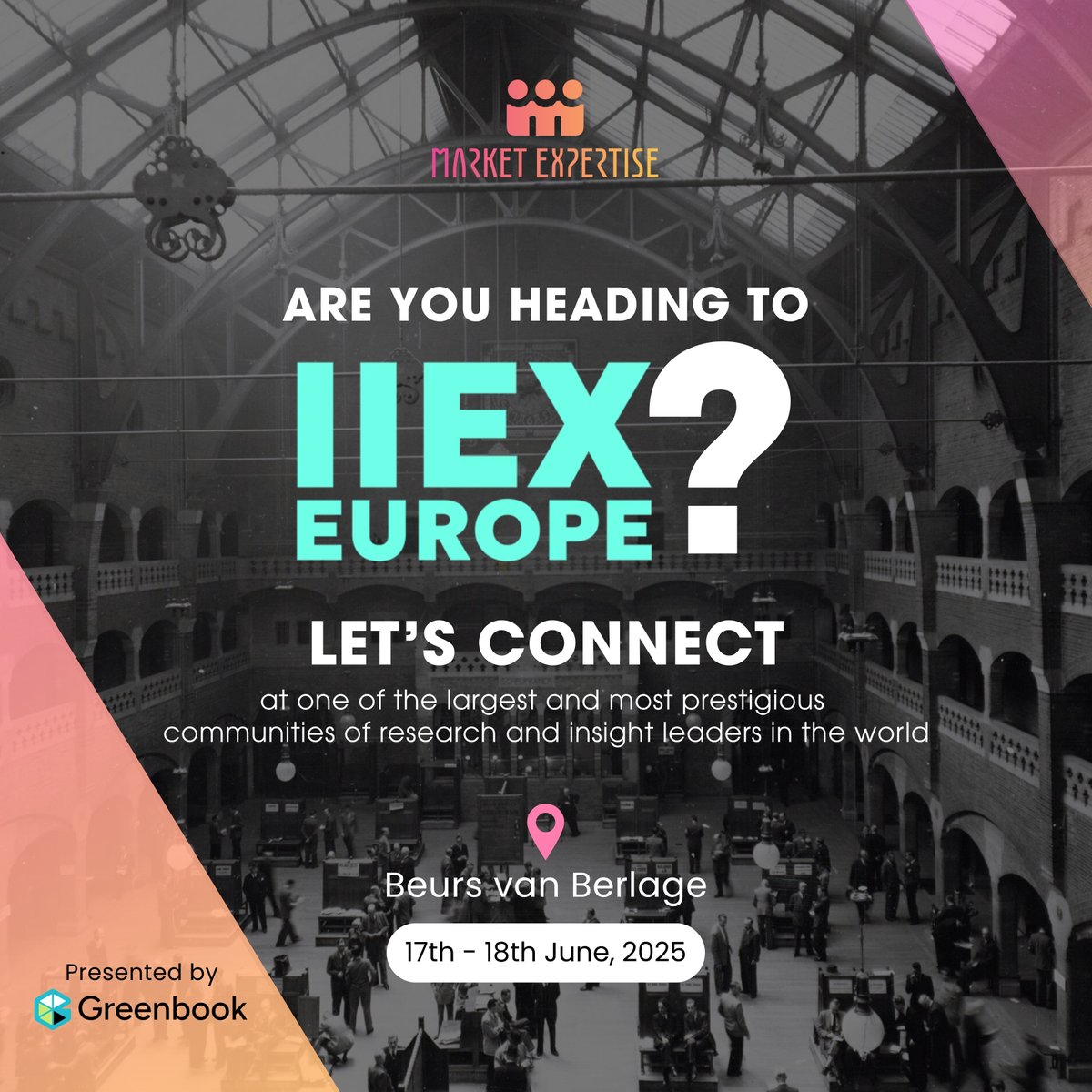 At Market Expertise, we support global brands in decoding market shifts &amp; anticipating emerging trends through impactful research. Neil Cantle, our VP of Sales for EMEA, will be attending #IIEXEurope 2025 in Amsterdam, a premier <a href="/Greenbook/">Greenbook</a> event for insight leaders &amp; innovators.
