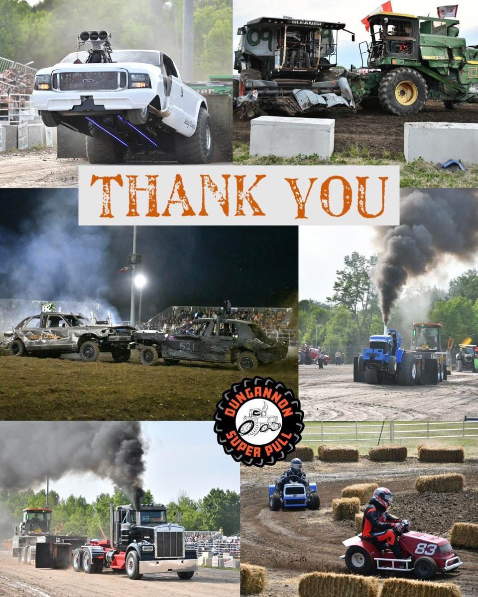 WOW WHAT A WEEKEND!!!🤩
We had an absolute blast at Graceland in Lucknow, Ont this past weekend

We can’t say it enough -Thank You, Thank You THANK YOU!
Fans, participants, vendors, volunteers, sponsors, everyone who came out to Dungannon Super Pull!

See you #FathersDayWeekend26