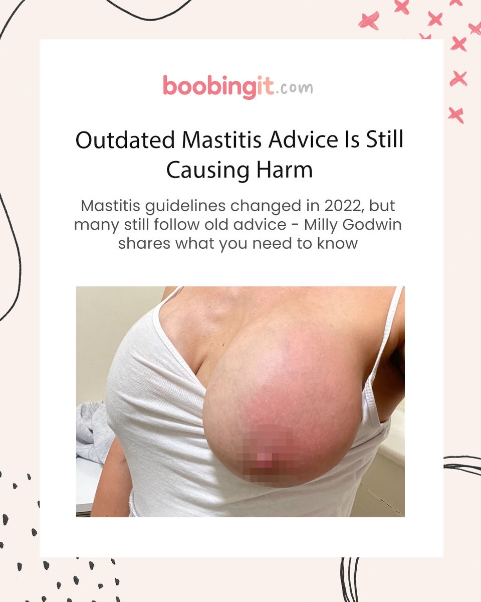 boobingit's tweet photo. If you’ve experienced mastitis, you’ll know how painful - and confusing - it can be. And unfortunately, many parents are still being given outdated advice that makes things worse, not better.
https://t.co/8xKiLdRxoD
#mastitis #breastfeedinghelp https://t.co/OmfyX24dk8