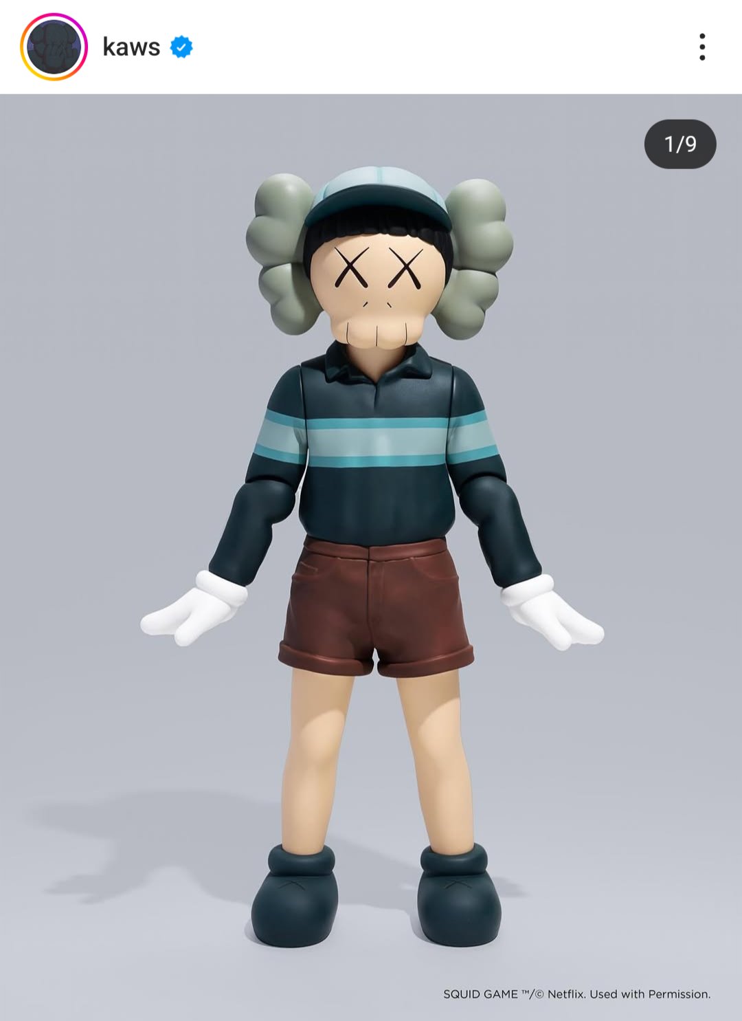 kaws チョルス Chul-Su Figure Coloured イカゲーム KAWS Chul-Su Vinyl Figure Coloured - US