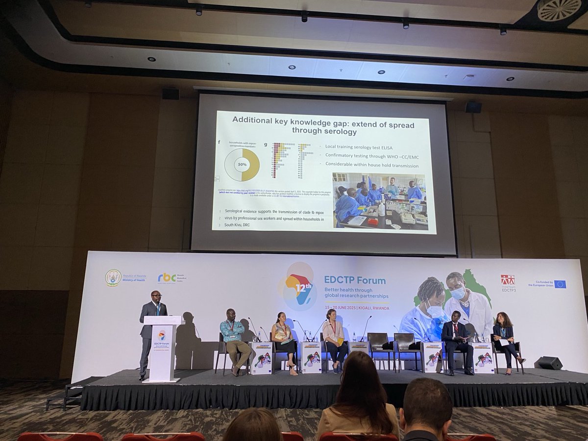 Leandre Murhula #edctpforum ⁦<a href="/EDCTP3/">Global Health EDCTP3</a>⁩ ⁦<a href="/JuaKivu_viro/">JuaKivu</a>⁩ presenting on household transmission of mpox